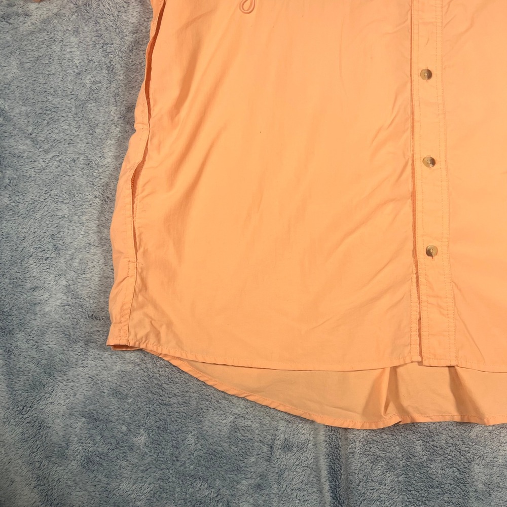 World Wide Sportsman Mens 3XL Fishing Shirt Peach Nylon Vented Long Sleeve - Picture 5 of 16
